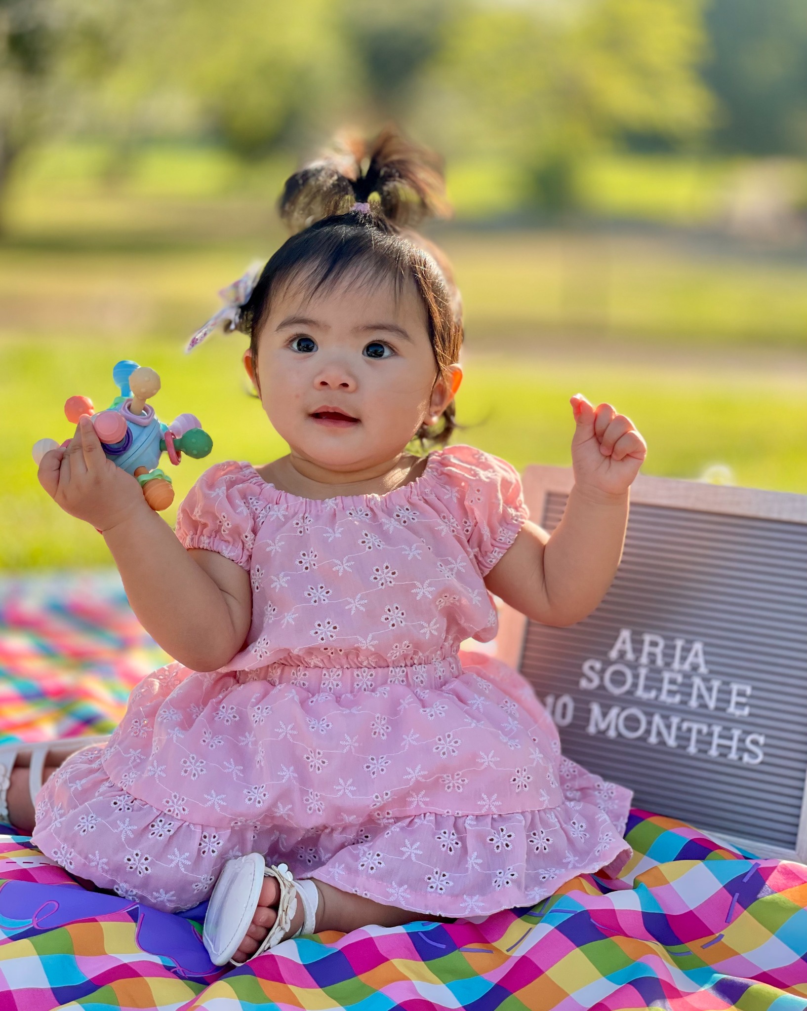 10th month celebration at the park